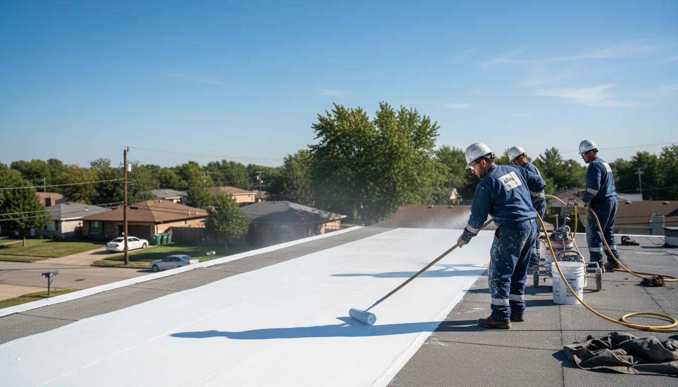 Commercial roof coating in Longview, TX near me